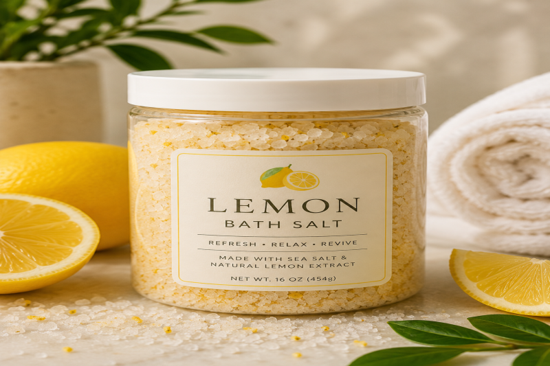 Lemon Bath Salt – Private Label Manufacturing