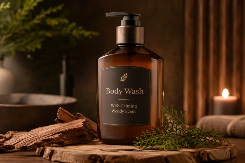 Body Wash With Calming Woody Scent