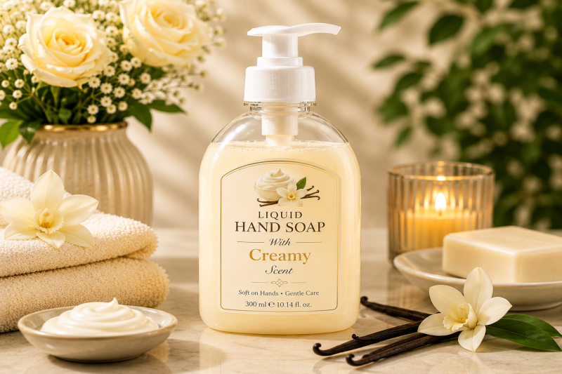Liquid Hand Soap With Creamy Scent