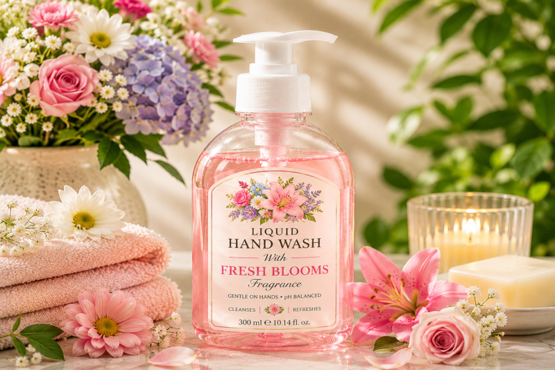 Liquid Hand Wash With Fresh Blooms Fragrance