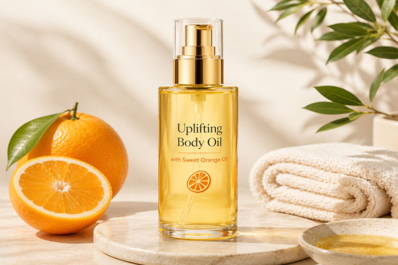 Uplifting Body Oil With Sweet Orange Oil