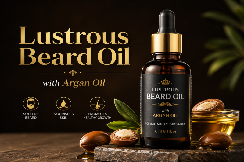 Lustrous Beard Oil with Argan Oil