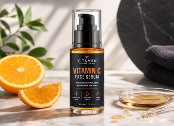 Vitamin C Face Serum With Hyaluronic Acid and Niacin For Men
