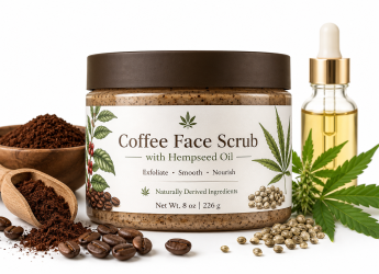 Coffee Face Scrub With Hempseed Oil