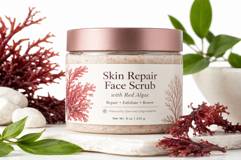 Skin Repair Face Scrub with Red Algae
