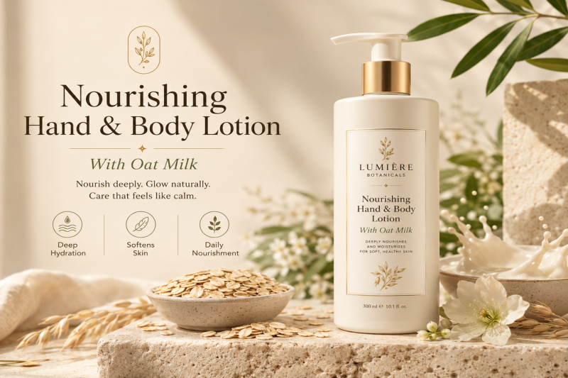 Nourishing Hand & Body Lotion With Oat Milk